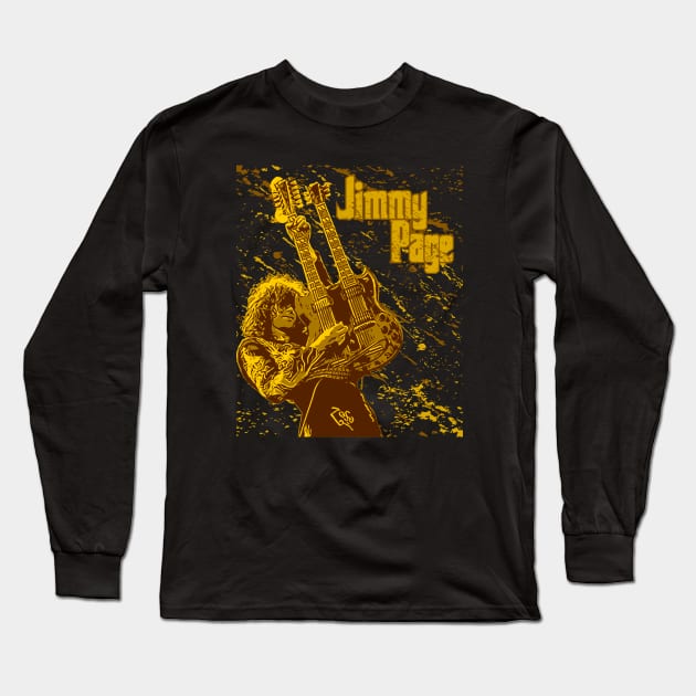 Jimmy Page Long Sleeve T-Shirt by Nana On Here